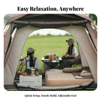 Automatic Pump Inflatable Mattress, PVC Brushed Air Bed, Outdoor Camping, Lightweight, Double, Adjustable Comfort