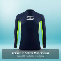 Sun Protection Quick-Dry Two-Piece Wetsuit, Long Sleeve & Pants, Rash Guard, Couple Swimwear for Diving, Surfing, Snorkeling