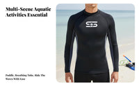 Sun Protection Quick-Dry Two-Piece Wetsuit, Long Sleeve & Pants, Rash Guard, Couple Swimwear for Diving, Surfing, Snorkeling