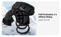 Hip Pad, Knee Pad, Ski Protective Gear, Anti-Fall, Adult Winter Sports Set, Wear-Over, Full Protection