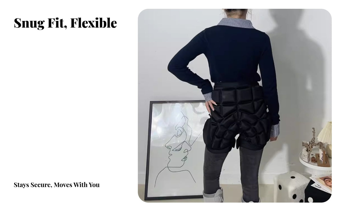 Hip Pad, Knee Pad, Ski Protective Gear, Anti-Fall, Adult Winter Sports Set, Wear-Over, Full Protection