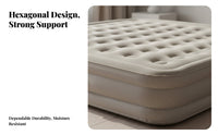 Inflatable Mattress, Automatic Foldable Air Bed, Thickened Camping, Skin-Friendly Flocked, Waterproof, Sturdy
