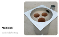 Hexagonal Heater, Indoor Heating Stove, Multi-Chamber, Energy-Saving, Steel Plate