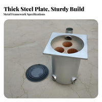 Hexagonal Heater, Indoor Heating Stove, Multi-Chamber, Energy-Saving, Steel Plate