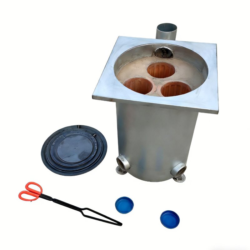 Hexagonal Heater, Indoor Heating Stove, Multi-Chamber, Energy-Saving, Steel Plate