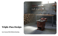 Boiler Heating heater, Floor Heating, Three-Pass Reverse Burn, Energy-Saving, Home, Rural Use