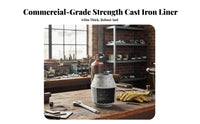 Thickened Cast Iron Gasifier Liner, Gas Cylinder Conversion, Smokeless, Sturdy Design, Commercial Use