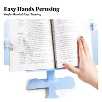 Adjustable Book Stand, Multifunctional Mobile Book Holder, Reading Aid for Kids and Students
