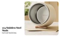 304 Stainless Steel Insulated Food Jar, Large Capacity Vacuum Lunch Box, Portable Bento Container for School, Office