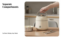 304 Stainless Steel Insulated Food Jar, Large Capacity Vacuum Lunch Box, Portable Bento Container for School, Office
