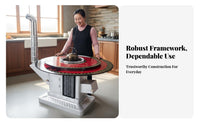 Home Gasification Stove, Highperformance Wood Burning Heater, Rural countertop Fireplace, Random countertop Design