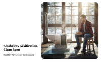 Home Gasification Stove, Highperformance Wood Burning Heater, Rural countertop Fireplace, Random countertop Design