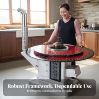 Home Gasification Stove, Highperformance Wood Burning Heater, Rural countertop Fireplace, Random countertop Design