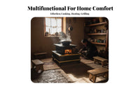 Tibetan Wood Burning Stove, Multifunctional Indoor Heater, Rural Room Fireplace, Winter Home Use