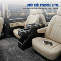 Universal Car Armrest Storage Box, Rear Row Central Tunnel Organizer, Multi-Compartment Design
