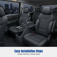 Universal Car Armrest Storage Box, Rear Row Central Tunnel Organizer, Multi-Compartment Design
