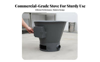 Commercial Energy-Saving Thickened Stove, Large Pot Cooker, Multi-Fuel Heater for Restaurant Kitchen