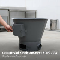 Commercial Energy-Saving Thickened Stove, Large Pot Cooker, Multi-Fuel Heater for Restaurant Kitchen