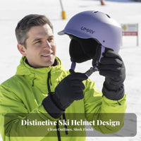Ski Helmet, ASTM Certified Unisex, Warm, collision Resistant, Adjustable Fit, winter Sports