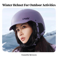 Ski Helmet, ASTM Certified Unisex, Warm, collision Resistant, Adjustable Fit, winter Sports