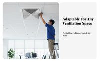 PVC Air Outlet Diffuser, Square Louver Vent, Ceiling Return Vent for Central Air Conditioning