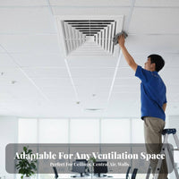 PVC Air Outlet Diffuser, Square Louver Vent, Ceiling Return Vent for Central Air Conditioning