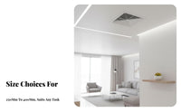 PVC Air Outlet Diffuser, Square Louver Vent, Ceiling Return Vent for Central Air Conditioning