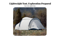 Tunnel Tent, Lightweight Hiking Camping Tent, 1 Room 1 Outdoor Trekking, Waterproof, 1-2 Person