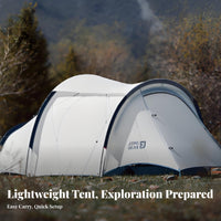 Tunnel Tent, Lightweight Hiking Camping Tent, 1 Room 1 Outdoor Trekking, Waterproof, 1-2 Person