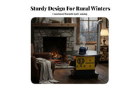 Gasification Stove, Circulating burning, Smokeless Indoor Heating Stove, double energy Wood Thickened Cast Iron, Home Use