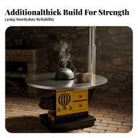 Gasification Stove, Circulating burning, Smokeless Indoor Heating Stove, double energy Wood Thickened Cast Iron, Home Use