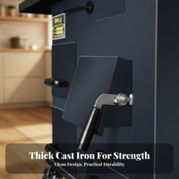 Cast Iron Gasification Heater, Smokeless Wood Stove, Indoor Heating, Rural Home, Movable Cooking Station