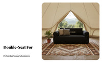 Double Inflatable Sofa, Outdoor Camping Air Mattress, Lazy Bed, Portable, Manual Inflation