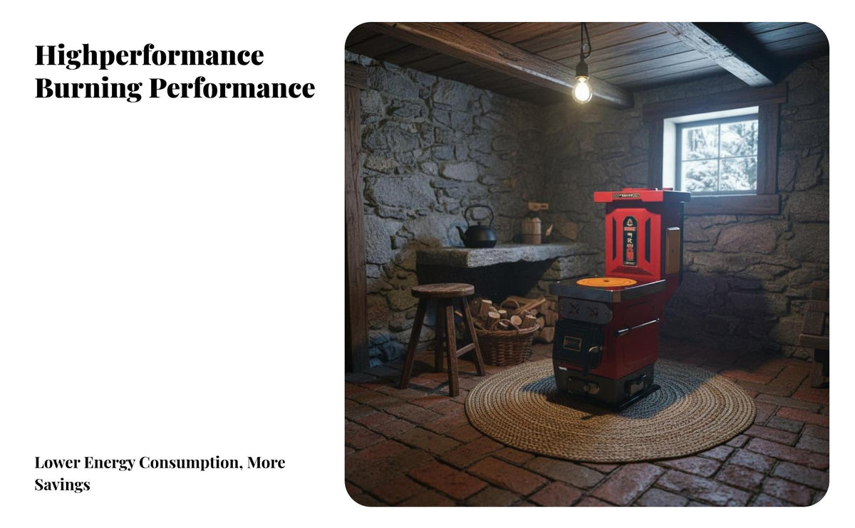Energy-Saving Boiler, doubleUse Gasification Reburning heater, Cast Iron Water Heating, Home Heating Stove