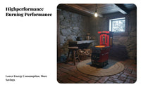 Energy-Saving Boiler, doubleUse Gasification Reburning heater, Cast Iron Water Heating, Home Heating Stove
