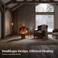 Energy-Saving Boiler, doubleUse Gasification Reburning heater, Cast Iron Water Heating, Home Heating Stove