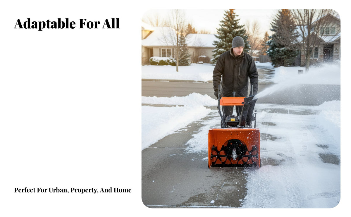 , small Hand-Push Sweeper, Gas-Powered, Multi-Function, For Property, Home, Greenhouse