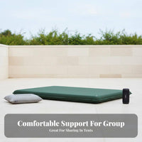 Inflatable Mattress, Automatic Thickened Sleeping Pad, 1.8m Wide, Tent Mat for 3-4 People, Moistureresistant, Built-in Pillow