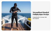 Wetsuit, Full torso Hooded Diving Suit, Men's Long Sleeve, Thickened Warm, Snorkeling, Surfing, Swimming