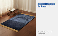 Geometric Ethnic Prayer Mat, Thick Flannel Rug, Living Room Decor