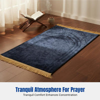 Geometric Ethnic Prayer Mat, Thick Flannel Rug, Living Room Decor