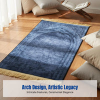 Geometric Ethnic Prayer Mat, Thick Flannel Rug, Living Room Decor