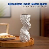 Middle Eastern Style Resin Incense Burner, Twisted Design, Desktop Decor for Living Room
