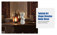 Middle Eastern Style Resin Incense Burner, Twisted Design, Desktop Decor for Living Room