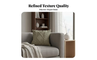 Geometric Twisted Knit Pillow Cover, Modern Minimalist, Sofa, Office, Car Decor