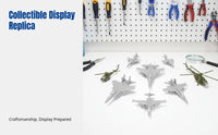 3D Military Aircraft Model, Glue Assembly, J-20 Fighter, Helicopter Display, Random Airplane Toy, Gift for Collectors