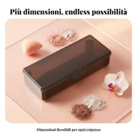 PP Transparent Storage Box, Multi-Size, Portable Makeup Organizer