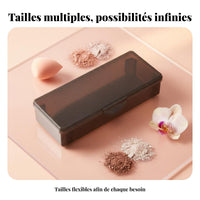 PP Transparent Storage Box, Multi-Size, Portable Makeup Organizer