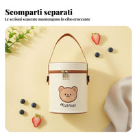 Leakproof stainless steel insulated lunch box