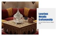 Alloy Incense Burner, Middle Eastern Decorative, Gold or Silver, Vintage Arabic Design